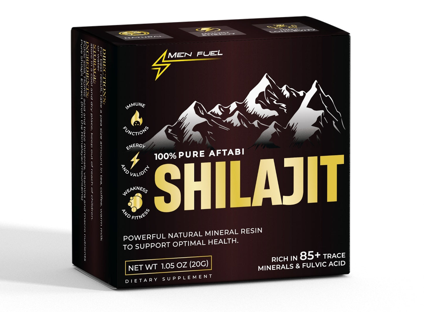 Men Fuel™ 100% Pure Aftaabi Shilajit