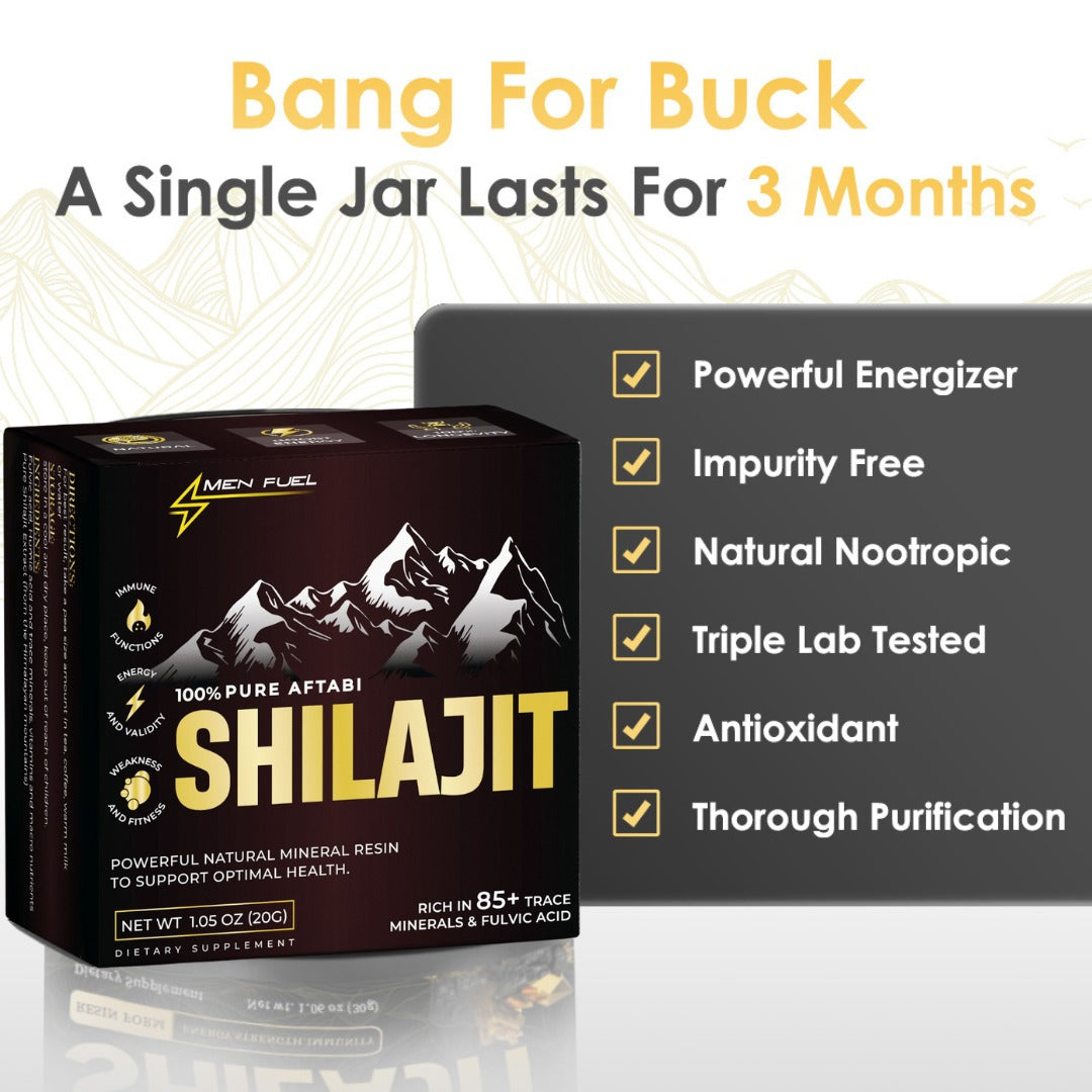 Men Fuel™ 100% Pure Aftaabi Shilajit